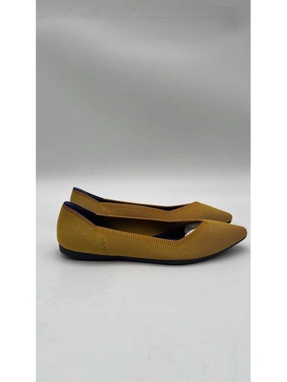 Women’s Rothy's The Point Flat Ballerina Pointed Toe Marigold Yellow Size 6.5